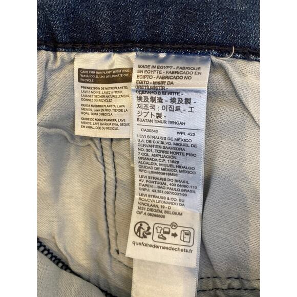 Levi’s 502 Tapered Leg Dark Blue Men’s Denim Jeans NWT 44 x 30 Big Tall Stretch - Picture 8 of 16